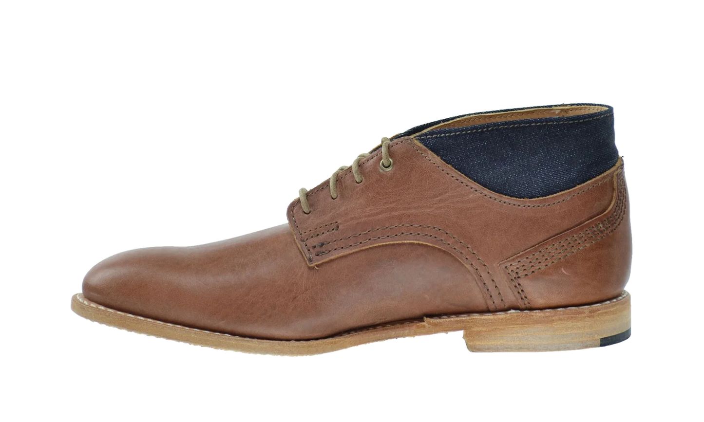 Coulter Denim Leather Chukka Boots "Brown Vintage / Denim" TB09533B230