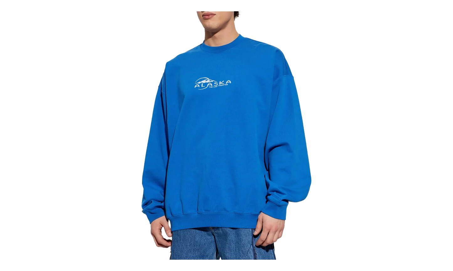 Alaska Tourist Sweatshirt "Blue" ME76CW255A BLUE