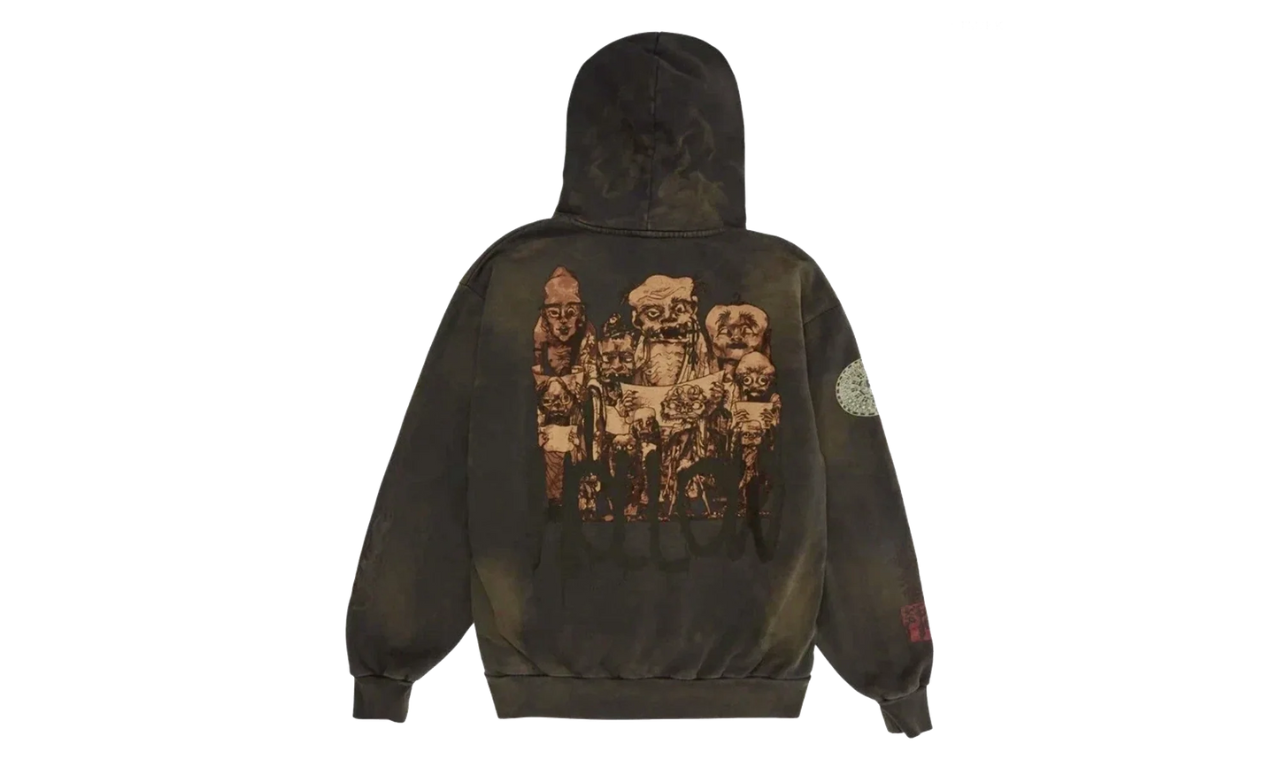 Travis Scott Cactus Jack x Takashi Murakami Hollow Hoodie "Brown" CPFM47
