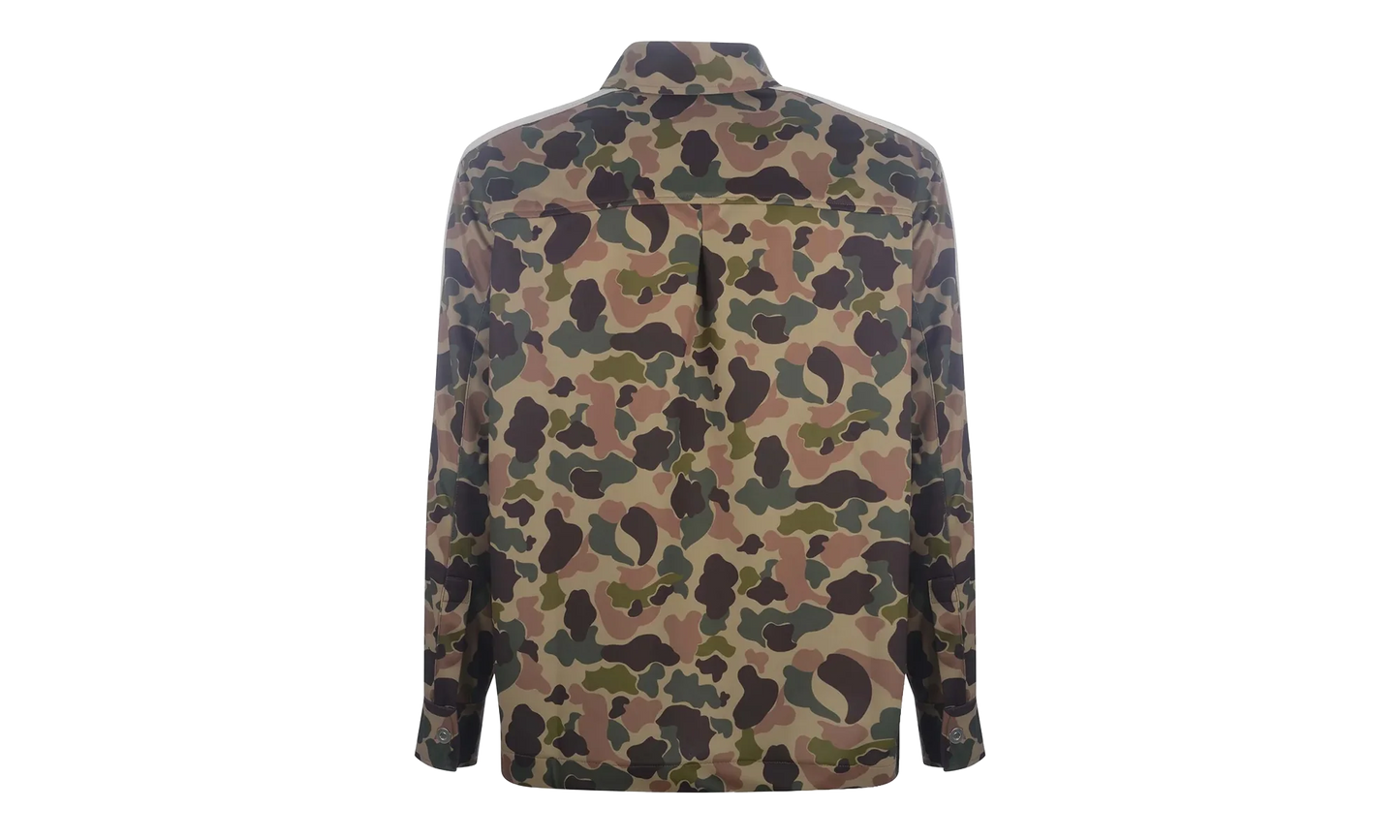 Camo Track Shirt "Military / White" PMGA104F21FAB0055601