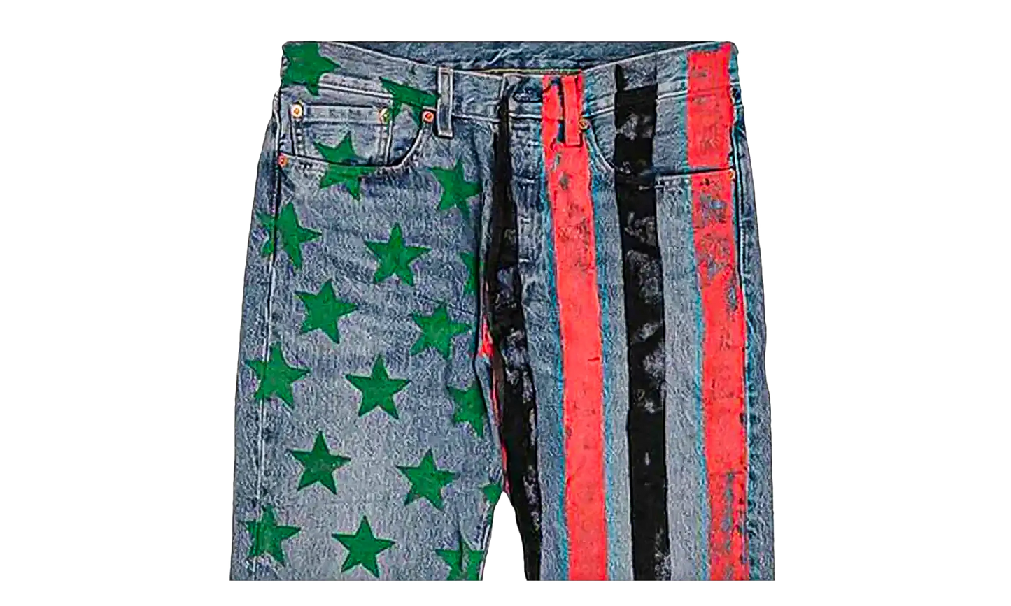 Cactus Plant Flea Market 4th of July Denim Jeans "Blue" DT378