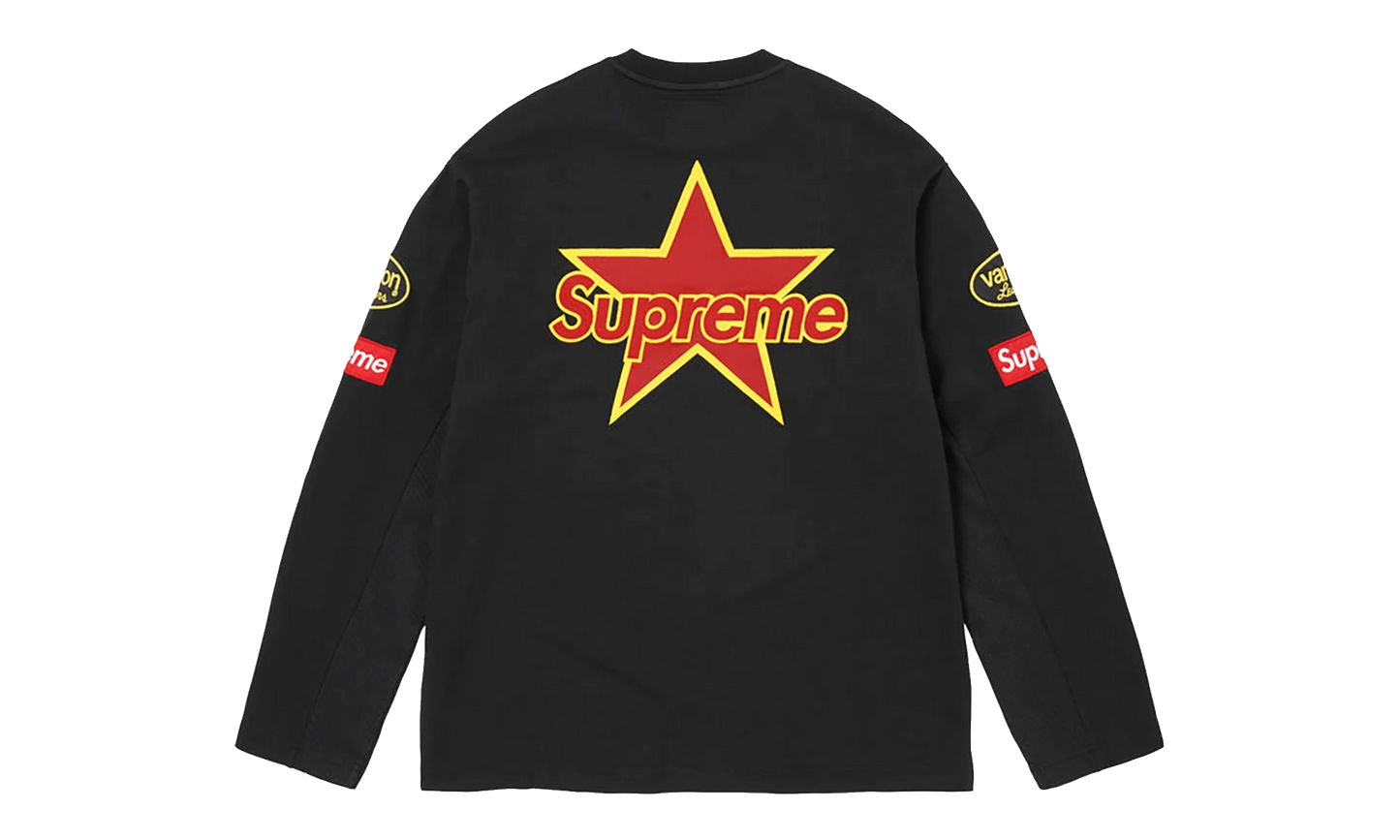 Vanson Leathers® L/S Top "SS26 - Black" SU27022