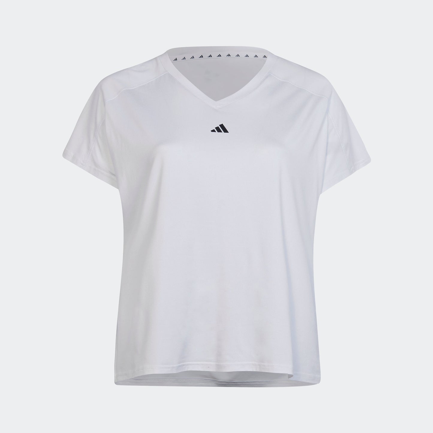 Women's adidas AEROREADY Train Essentials Minimal Branding V-Neck Tee (Plus Size)