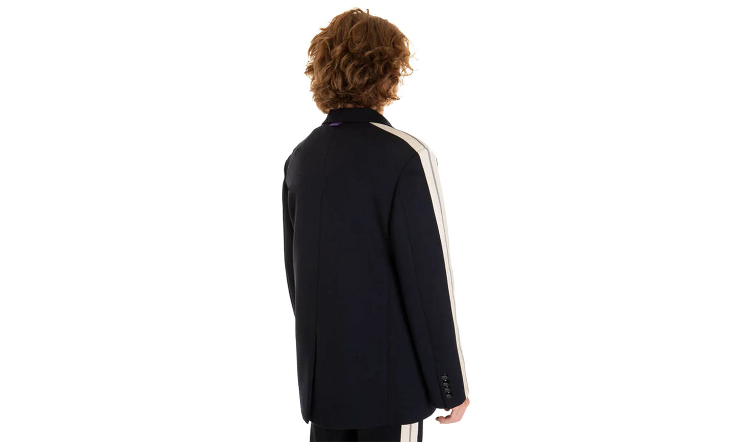 Single Breasted Side Stripe Blazer "Navy" PMEN016F21FAB0014637