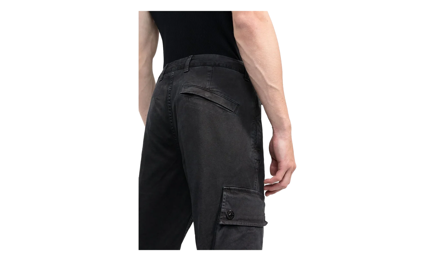 Twill Cargo Pants "Black" 7715303L1 V0129