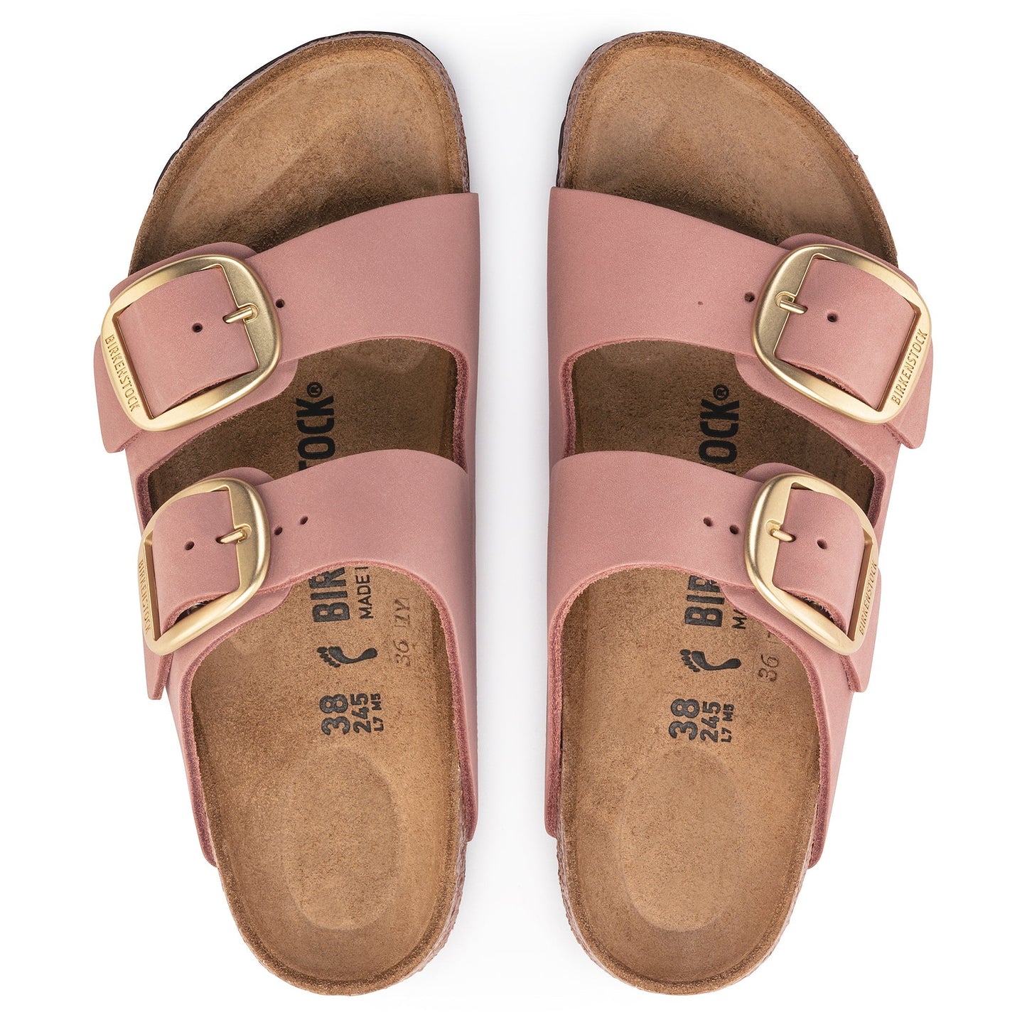 Arizona Big Buckle Nubuck Leather in Old Rose 37EU