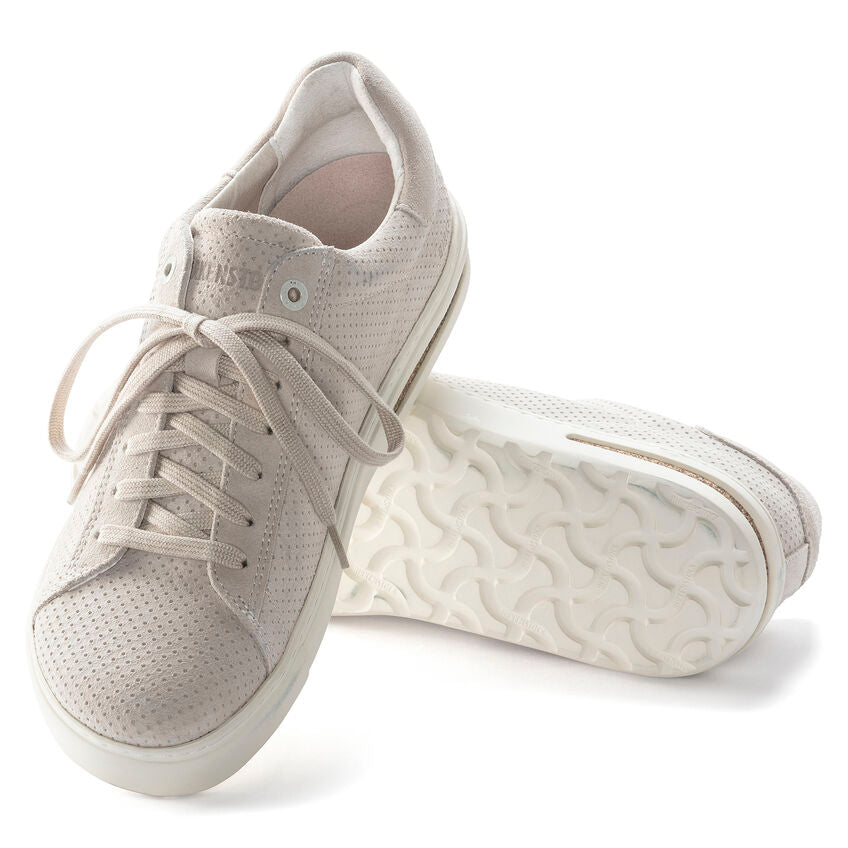 Bend Low in Suede Embossed in Antique White