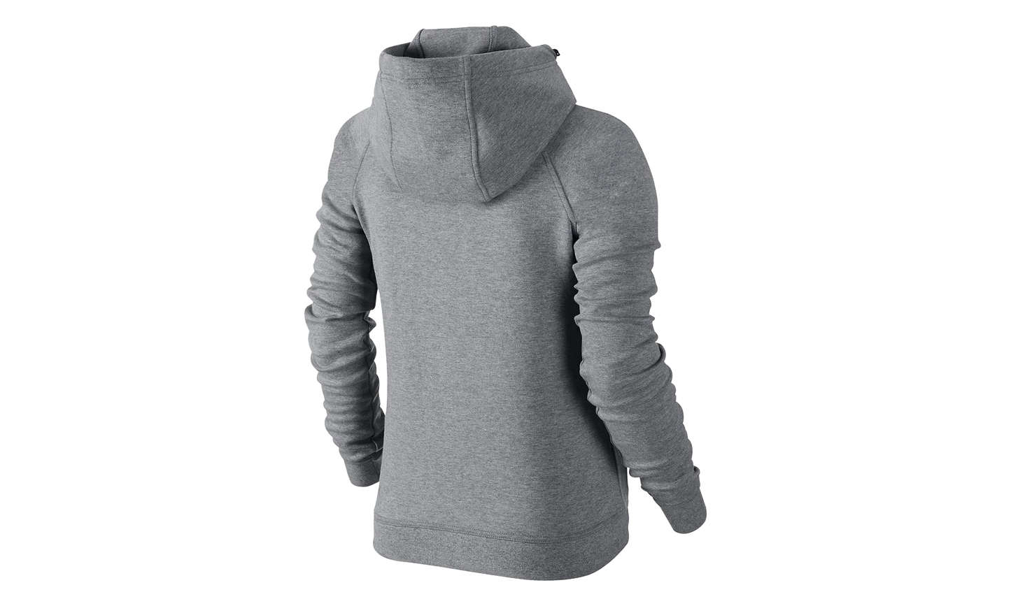 Tech Fleece Hoodie WMNS "Charcoal Heather / Black" 683798 091