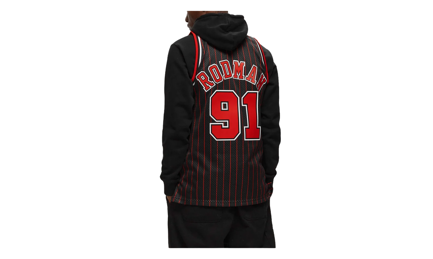 NBA Dennis Rodman Swingman Jersey "1995-96 Chicago Bulls - Black" MN1995 96DRCVSJB