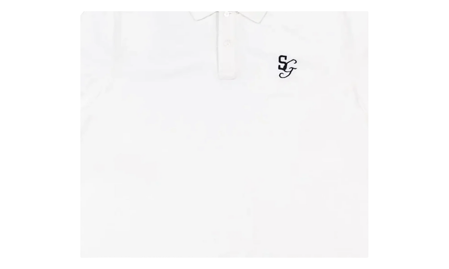 Frankie Polo Short Sleeve T-Shirt "White" SMT09 1WHT
