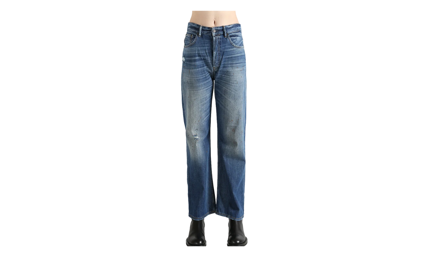 2021F Regular Fit Jeans WMNS "Mid Blue" ACNE STUDIOS 2021F MID BLUE TRAFALGAR