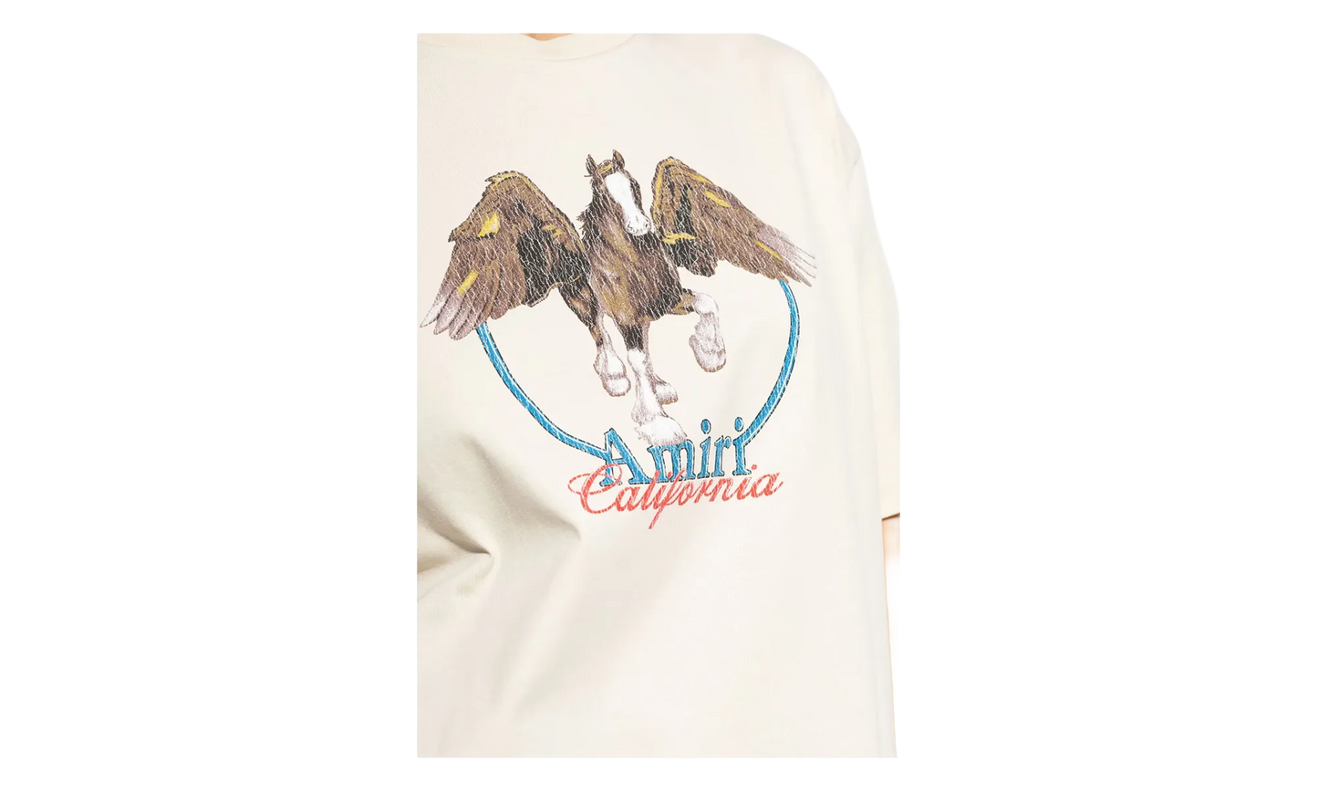 Pegasus Logo Short Sleeve T-Shirt "Alabaster" AWJYTE1044 271