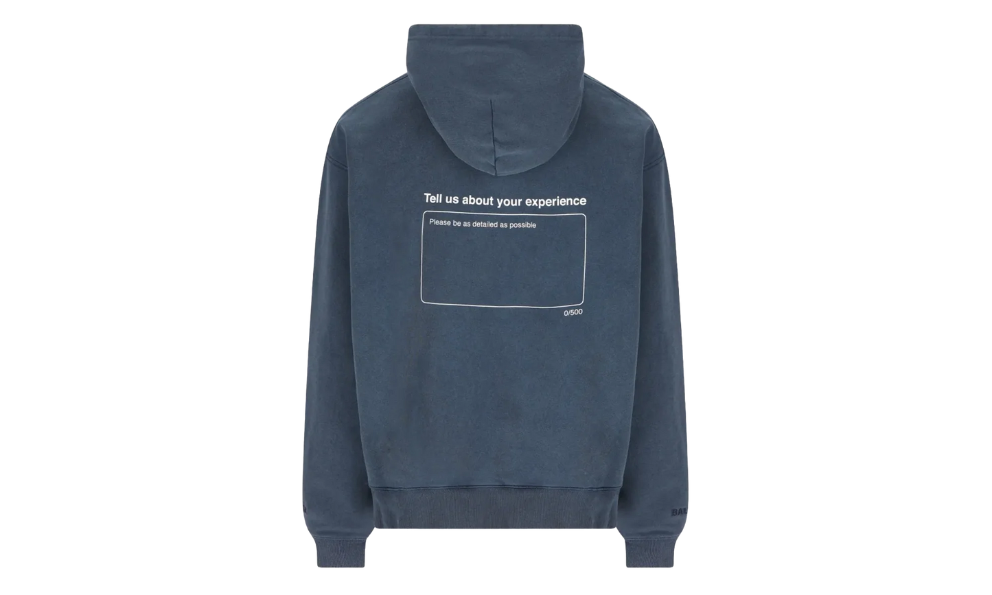 Oversized Drawstring Hoodie "Washed Navy" 858143 TTVL5 8806