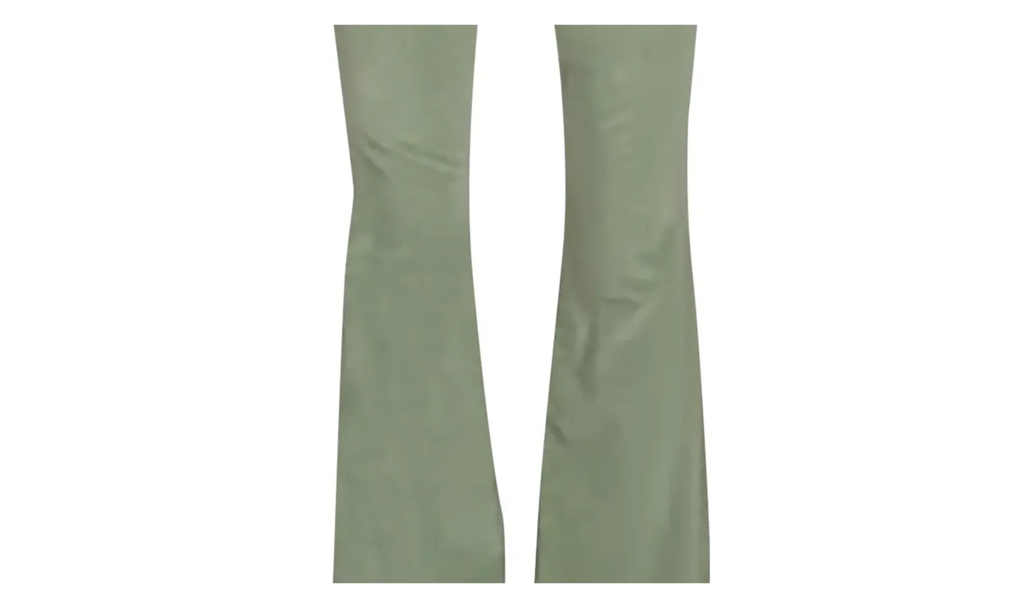 Velour Flare Stack Jeans Pants "Pale Lime" Y0W09458VE PLI