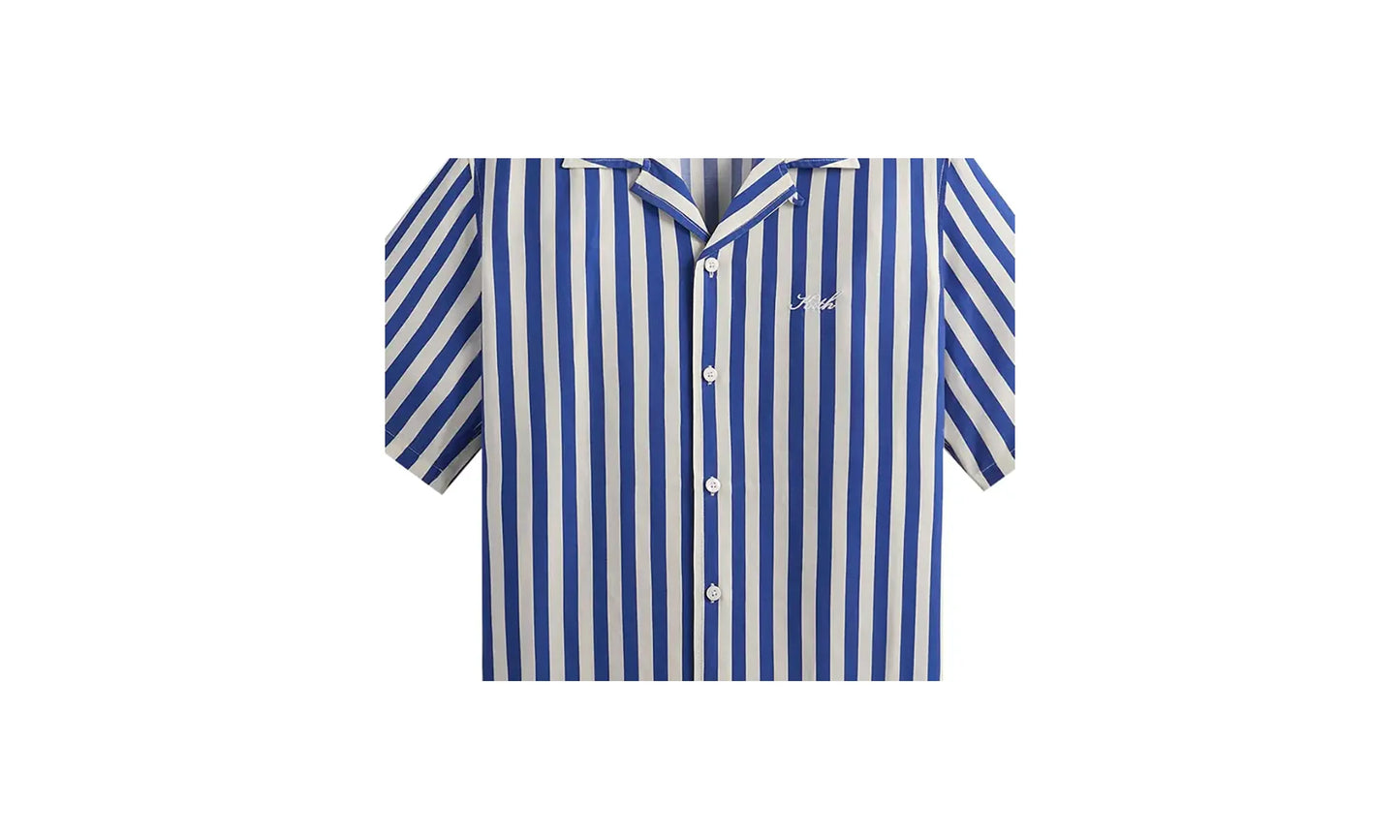 Striped Thompson Camp Collar Shirt "Current" KHM032196 412