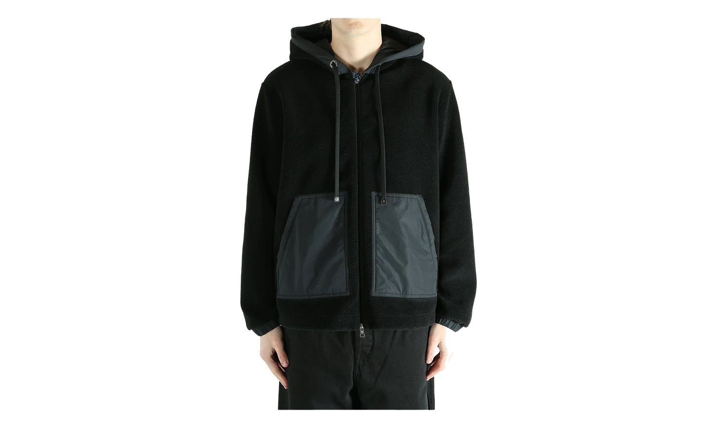 Zip Up Cardigan "Black" MON55
