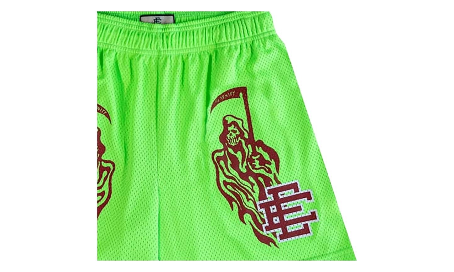EE BASIC SHORT "WARREN LOTAS - Neon Green/ Red" EE678