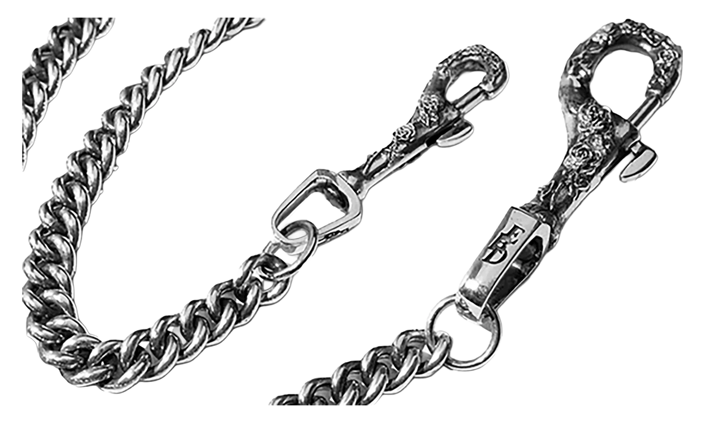 ROSE CLIP WALLET CHAIN "Silver" 50339167994130