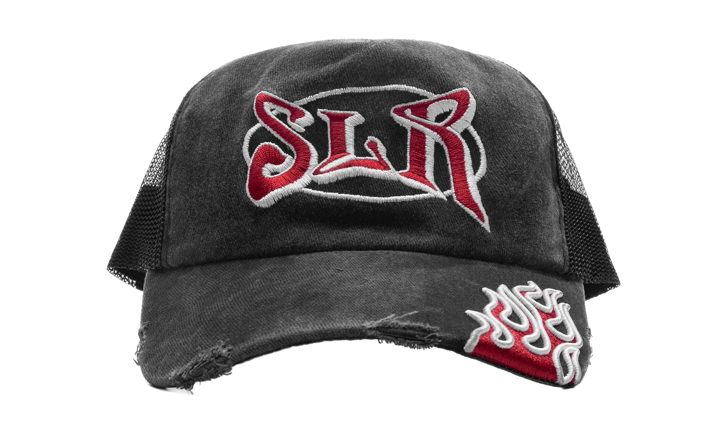 SLR Flame Hat "Aged Black" TR8 Q25 007 AGED