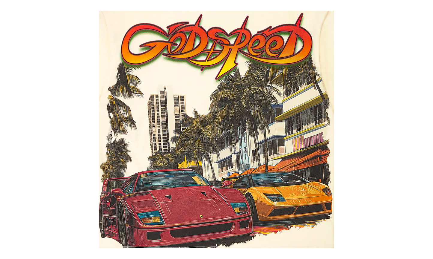 South Beach Drive Miami Superrun T-Shirt "Bone" GS100