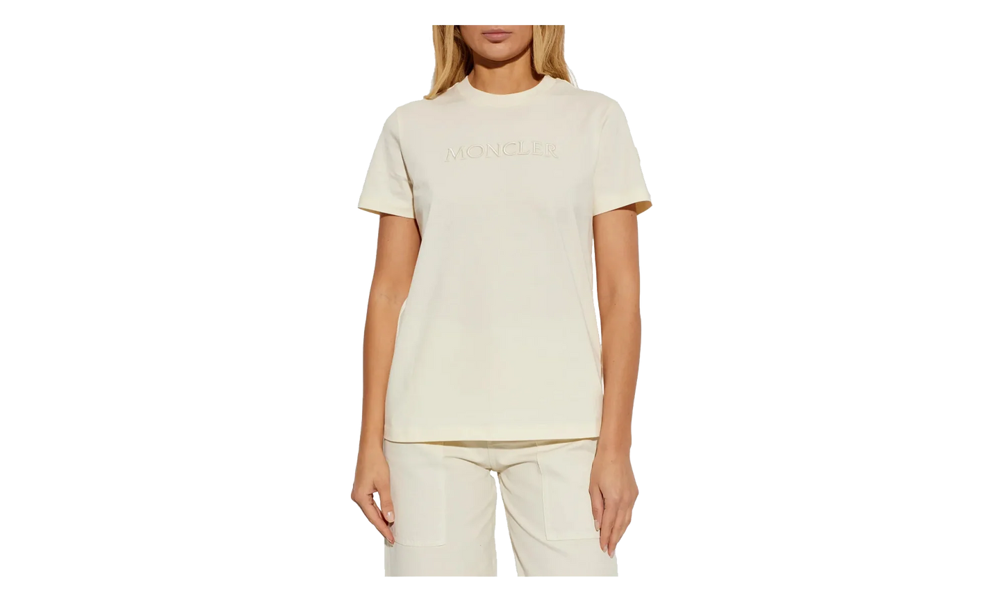 Crew Neck Short Sleeve T-Shirt WMNS "White" MON57
