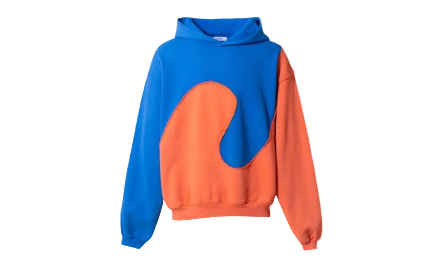 Swirl Fleece Hoodie "Red / Green" ERL05T017 REDG
