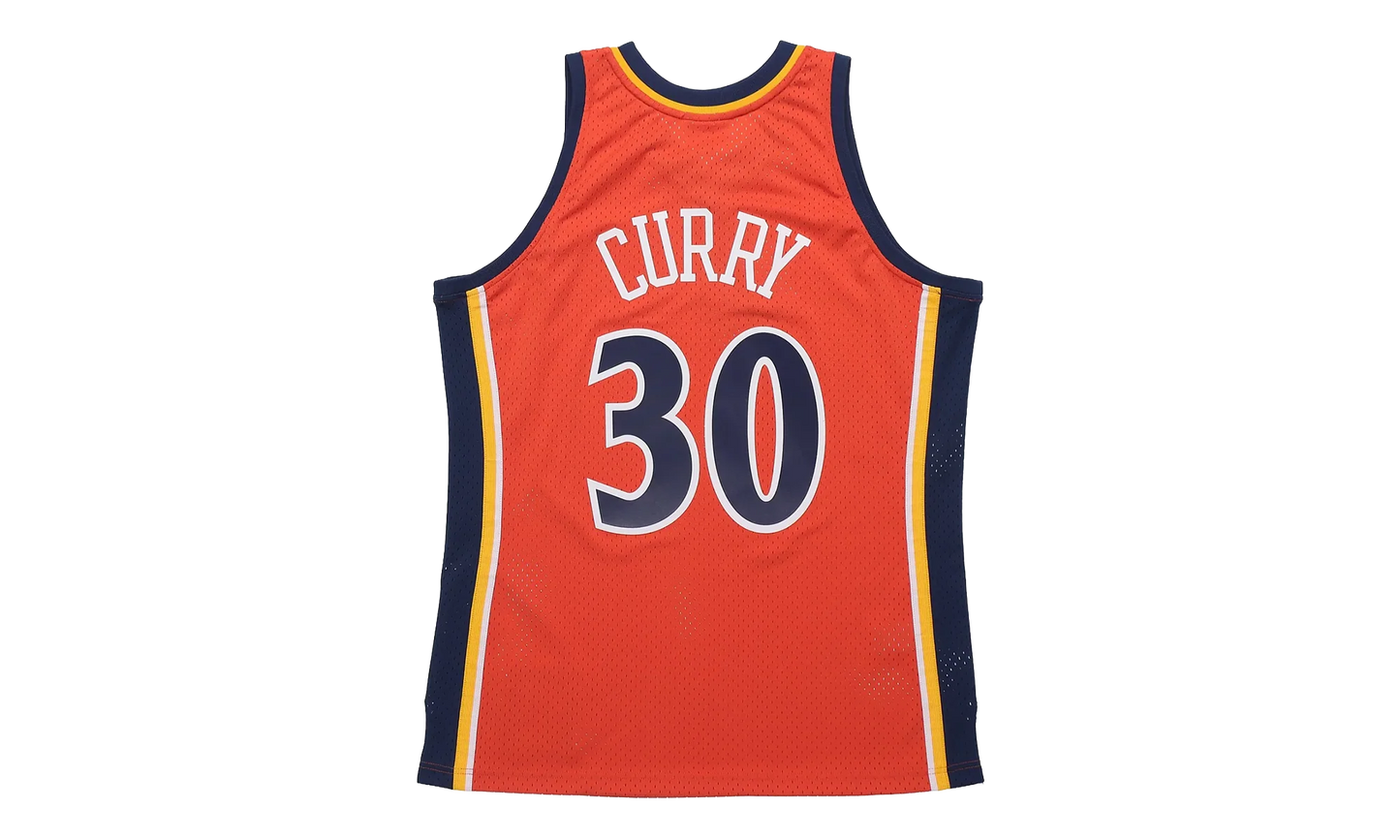 NBA Stephen Curry Swingman Alternate Jersey "2009-10 Golden State Warriors - Dark Orange" SMJYAC18086 GSWDKOR09SCU