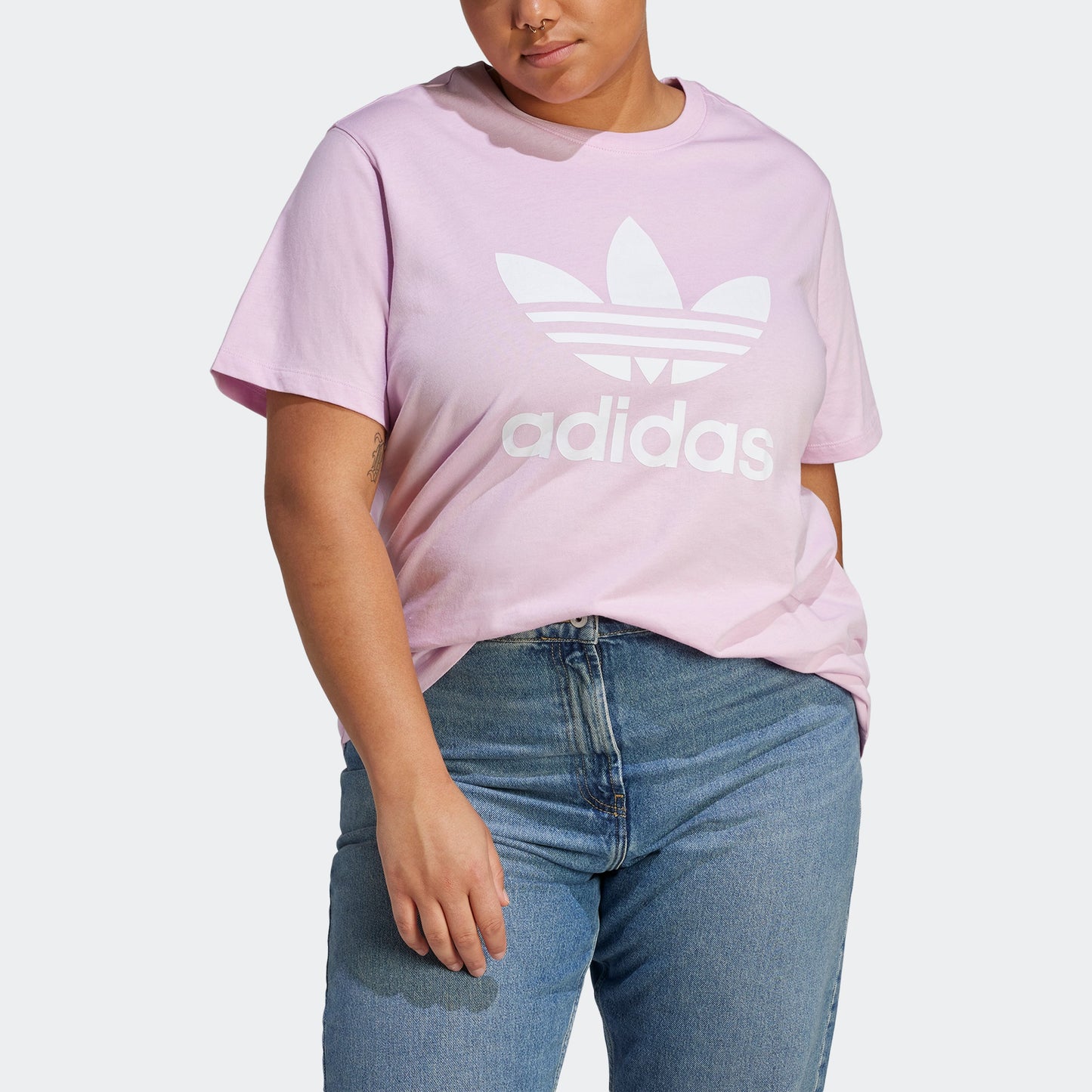 Women's adidas Adicolor Classics Trefoil Tee (Plus Size)