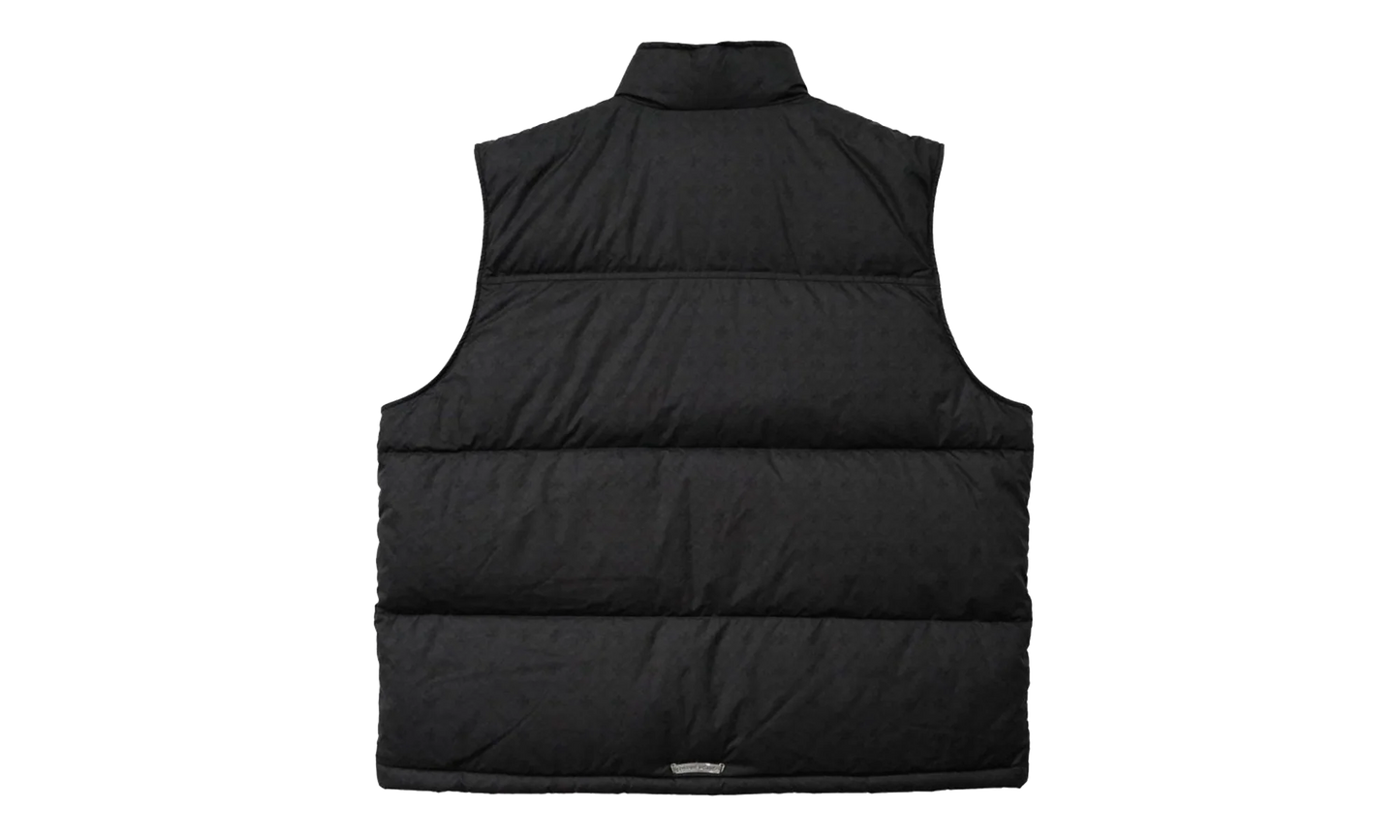 Monogram Cross Pattern Puffer Down Vest "Black" CHRM1177