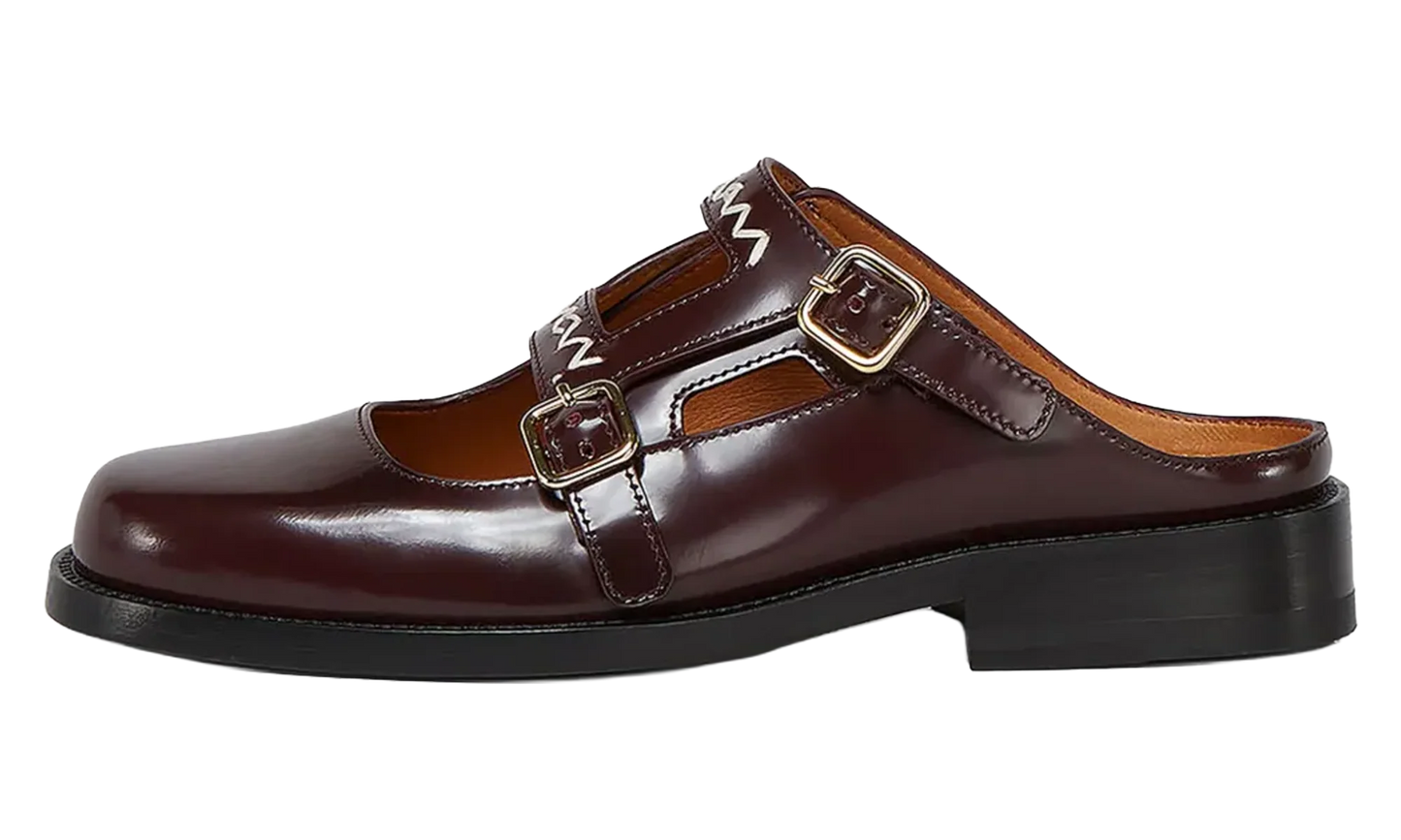 Double Buckle Sabot Loafer WMNS "Brown" SBMS010202 PS679 00R90