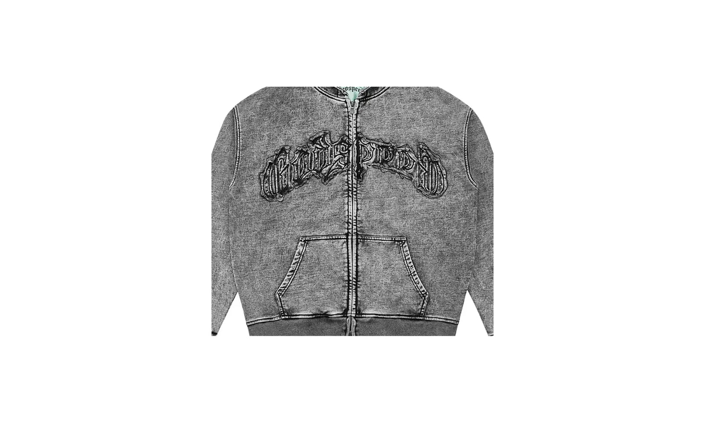 Symmetric Studded Hoodie "Acid Wash" 13MBUT5E