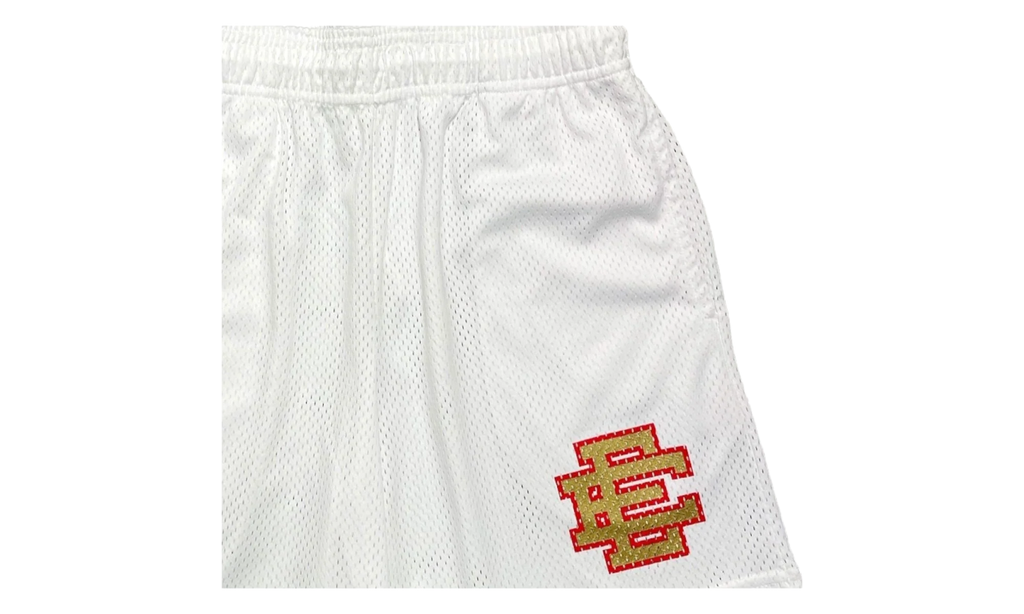 EE BASIC SHORT "SS23 - White/ Gold/ Red" EE725