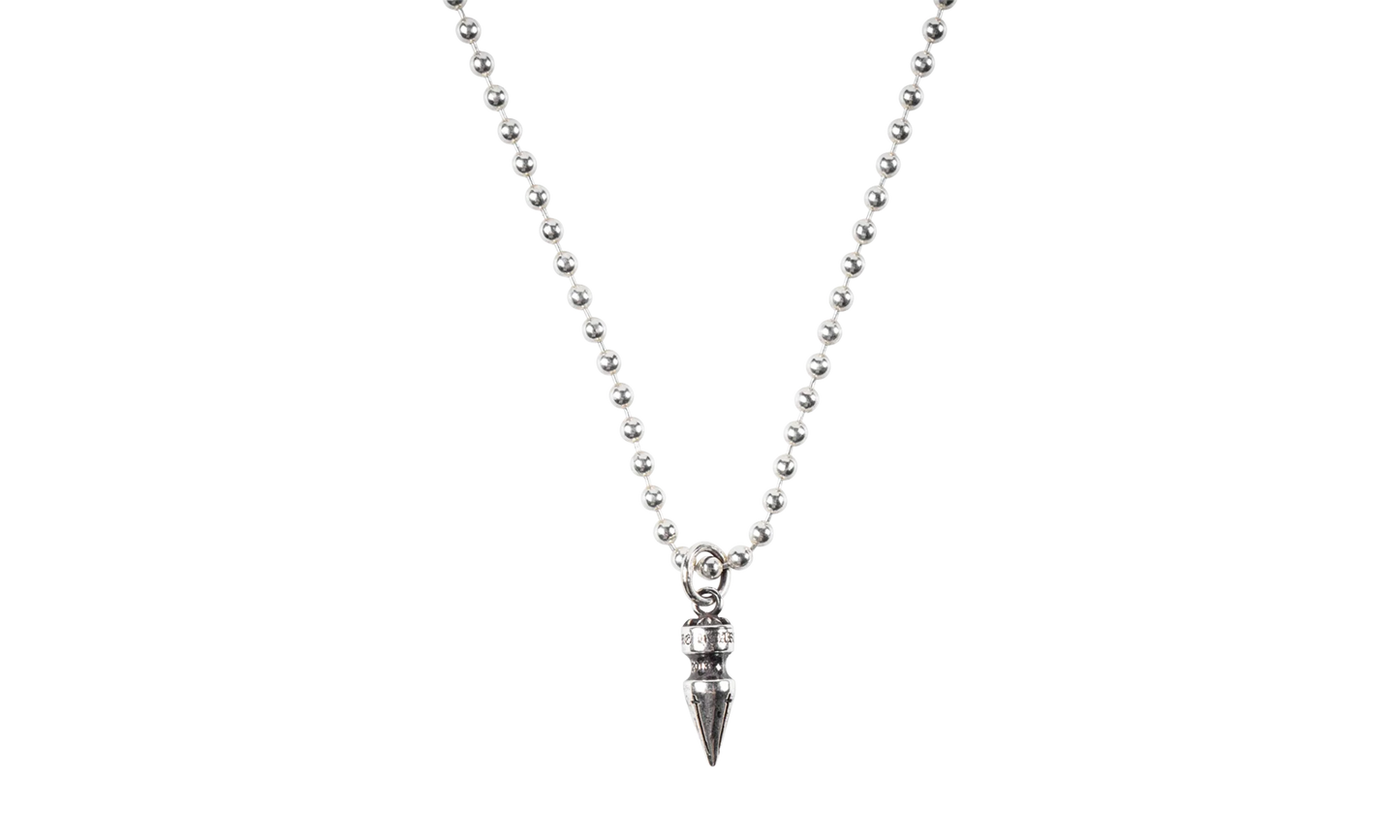 Rivet Bullet Pendant 925 Necklace "Sterling Silver" CHRM0903