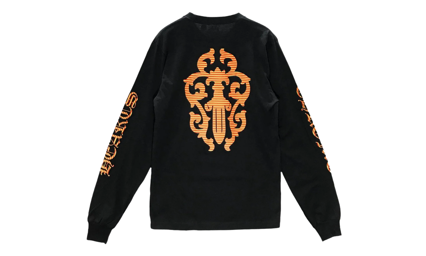 Yellow Dagger Script Logo Long Sleeve "Black" CHRM0829