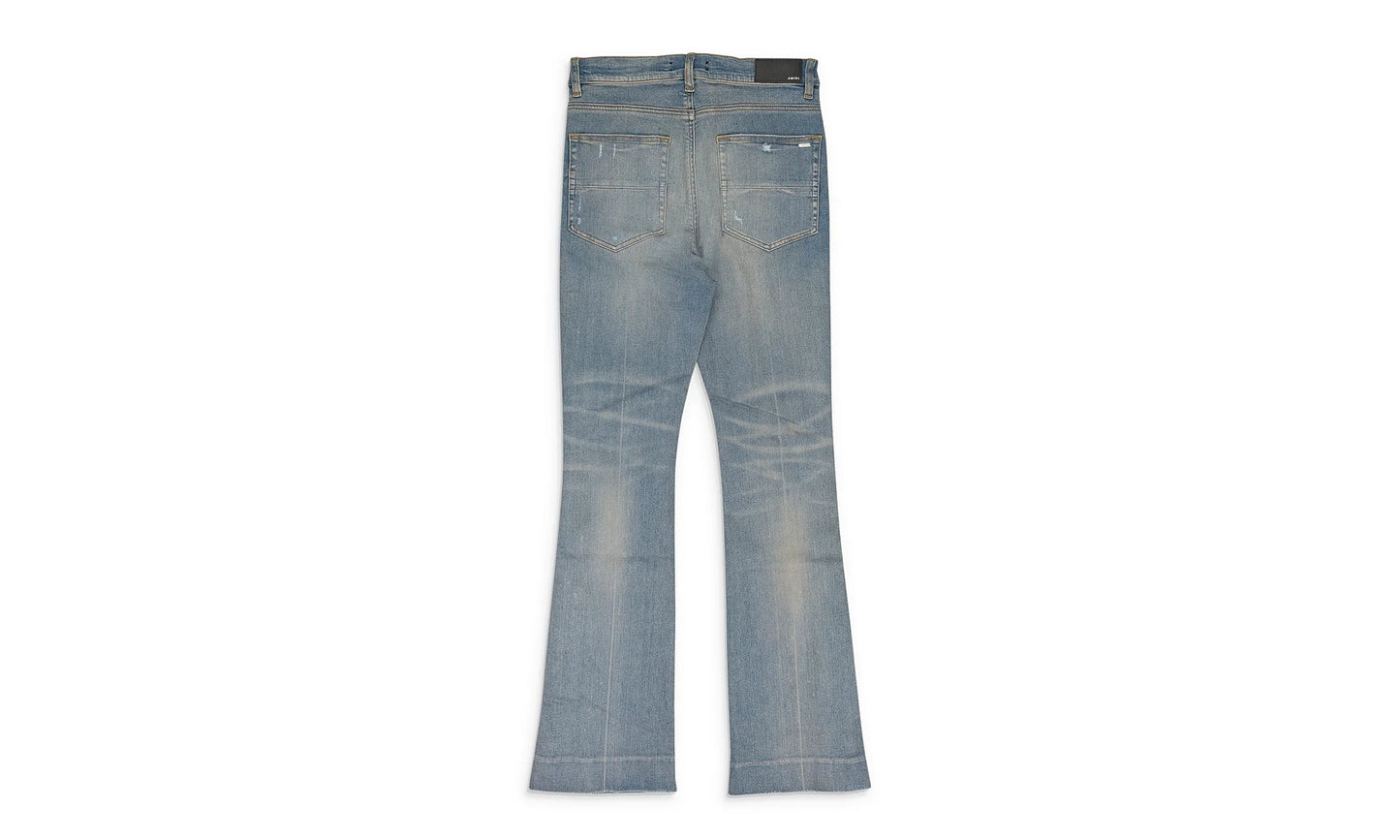 Broken Flare Skinny Jeans "Blue" PF22MDF092_CLAY_INDIGO