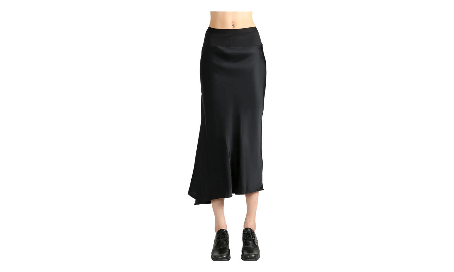 Charmeuse A Line Bias Skirt WMNS "Black" RP02E4343 SCH 09