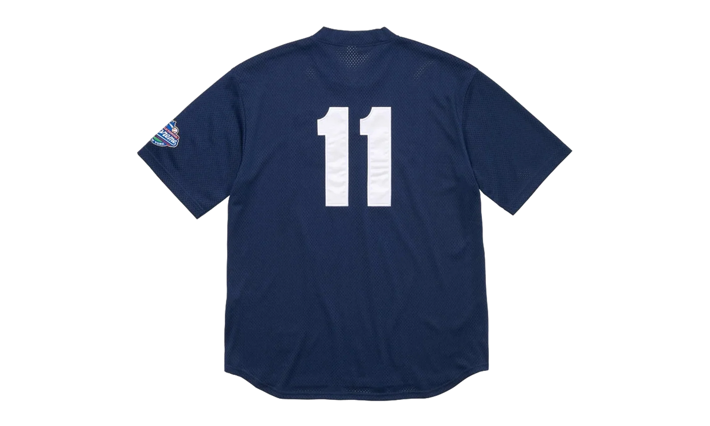 S Logo Baseball Henley T-shirt "FW24 - Navy" SU27426