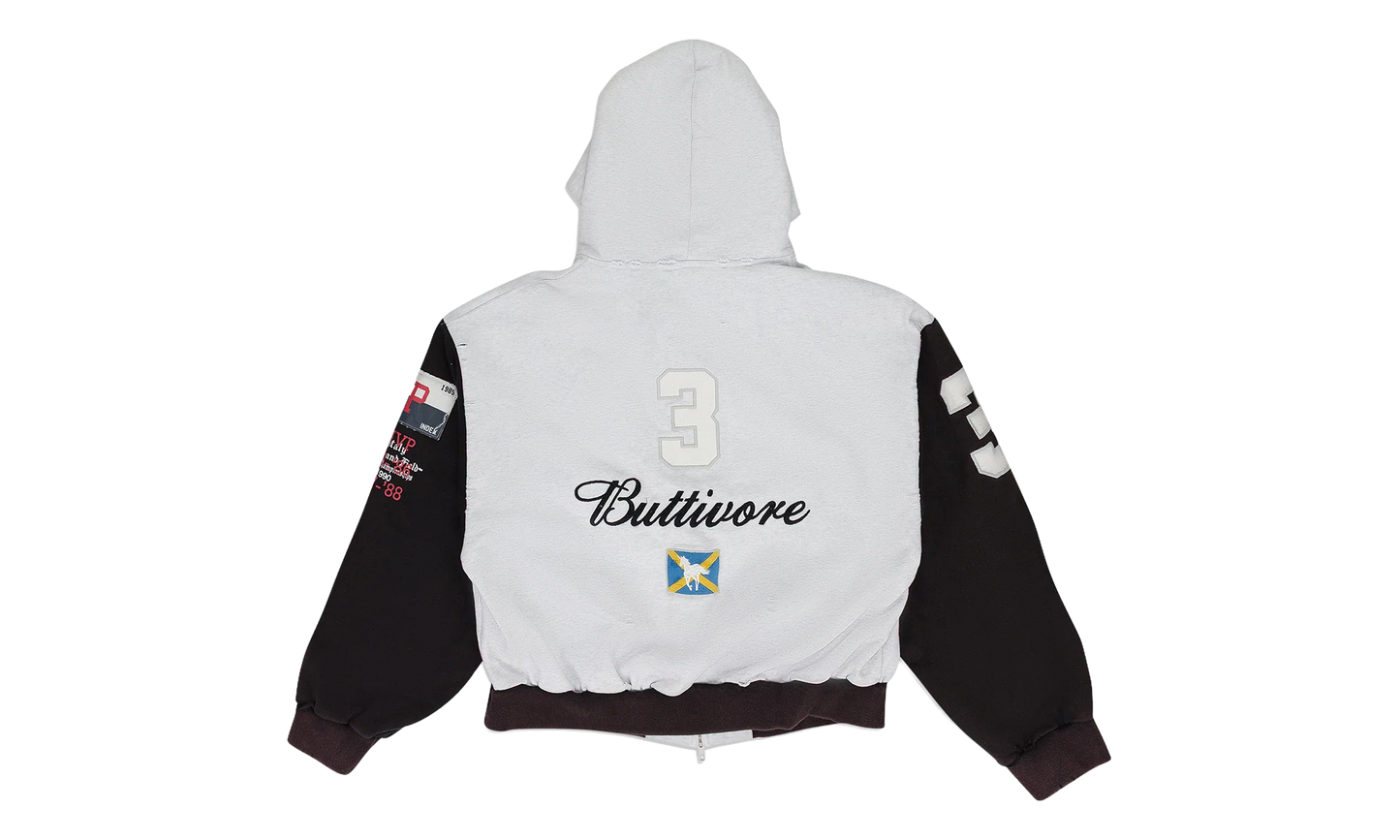 Buttivore Zip Hoodie "White" PI00008