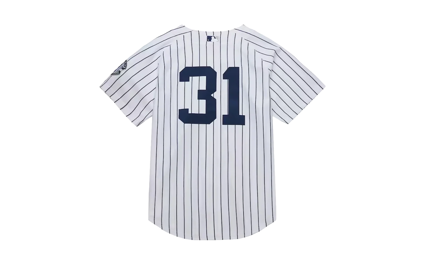 MLB Ichiro Suzuki White Home Jersey "2014 New York Yankees – White / Navy" AJY17176 NYY14ISUWHNY
