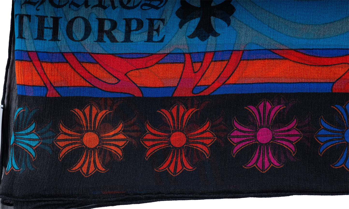 Silk Scarf "Blue Multi Color" CHRM0943