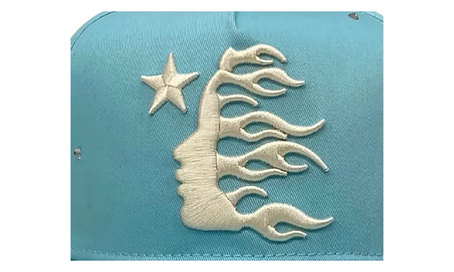 OG Logo Rhinestone Snapback Hat "Baby Blue" HSR103