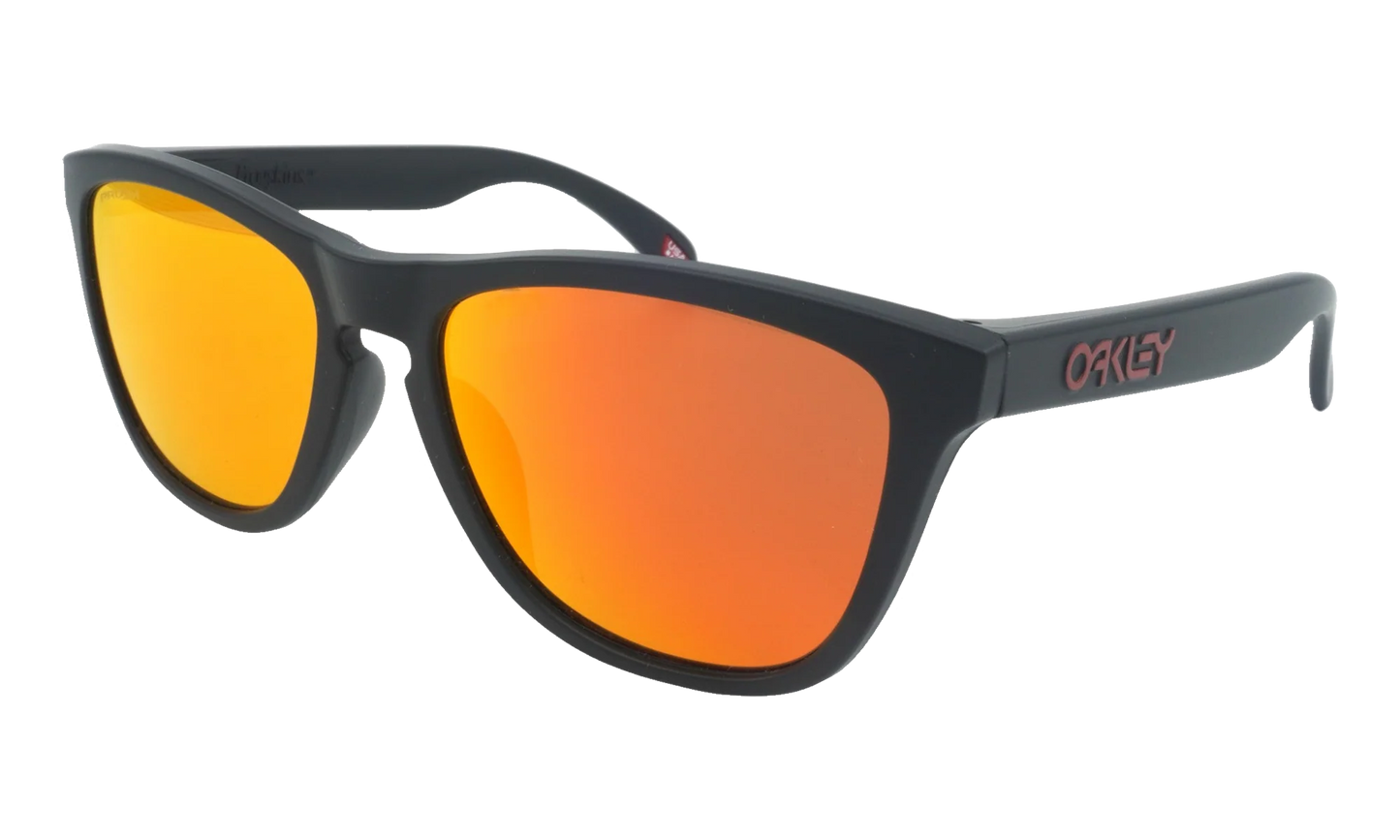 (Asian Fit) Frogskins Sunglasses "Matte Black / PRIZM Ruby" OO9245 63