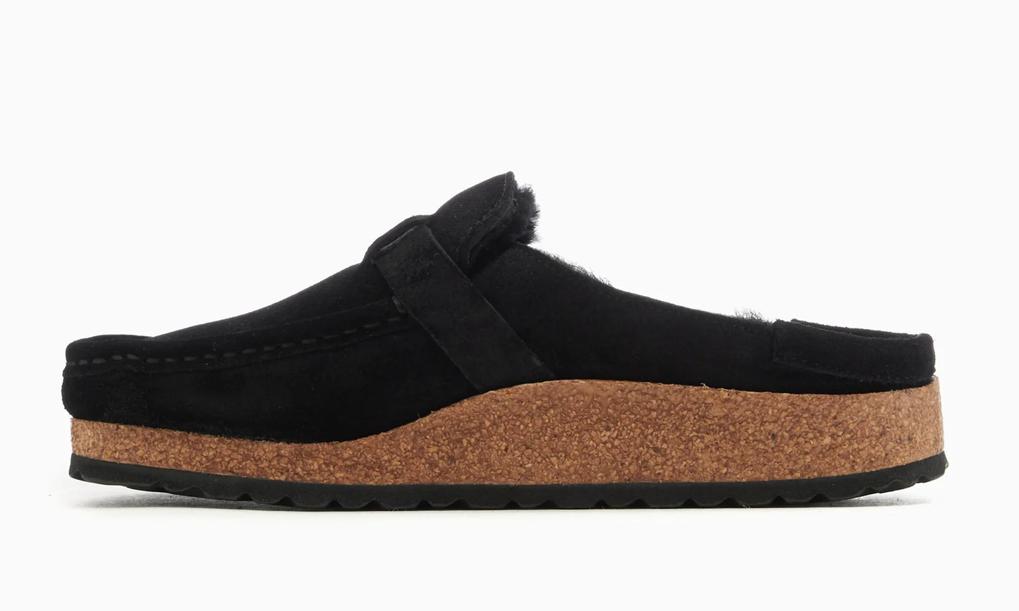 Buckley Shearling Suede Leather "Black" 1018126