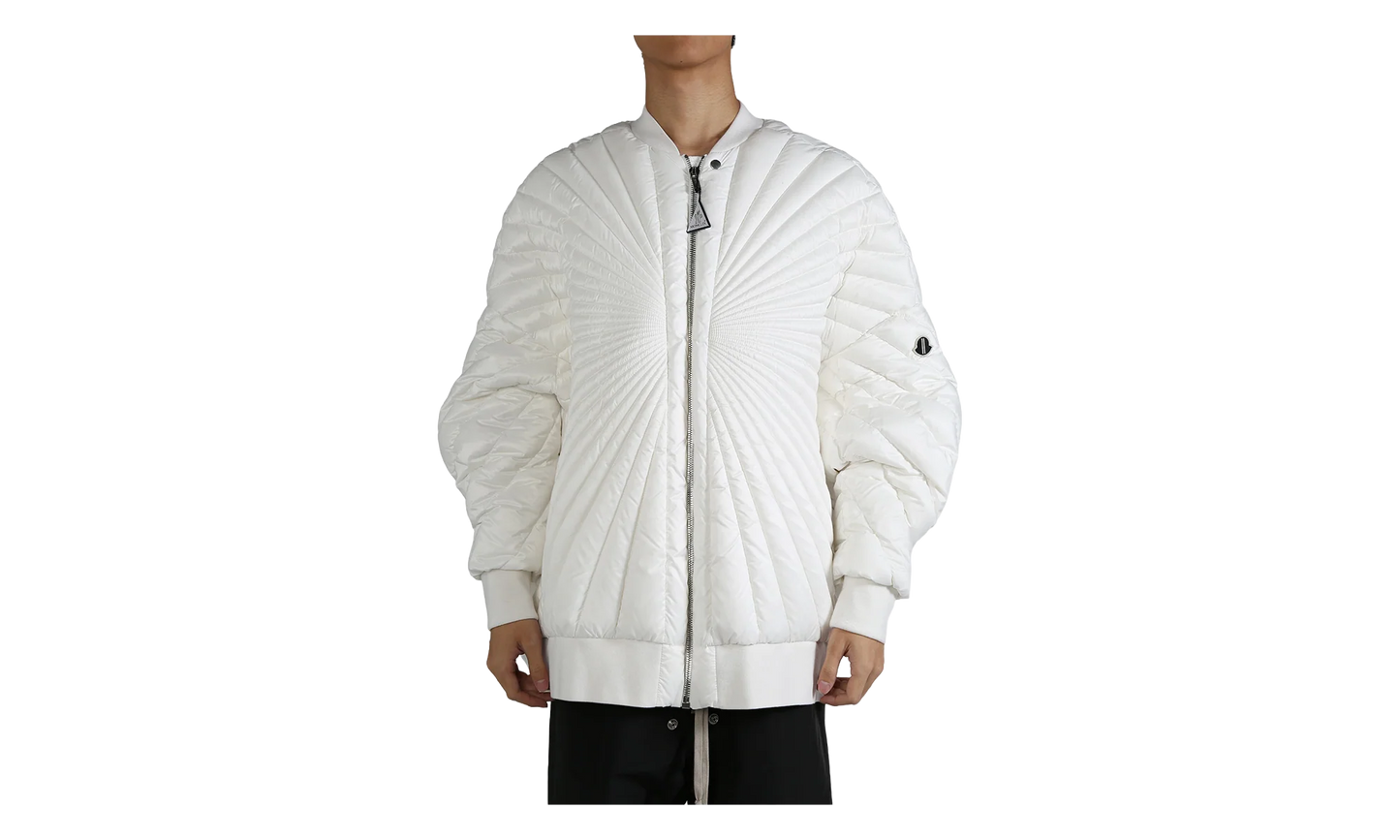 Rick Owens Woven Radiance Peter Jacket "Milk" MON40