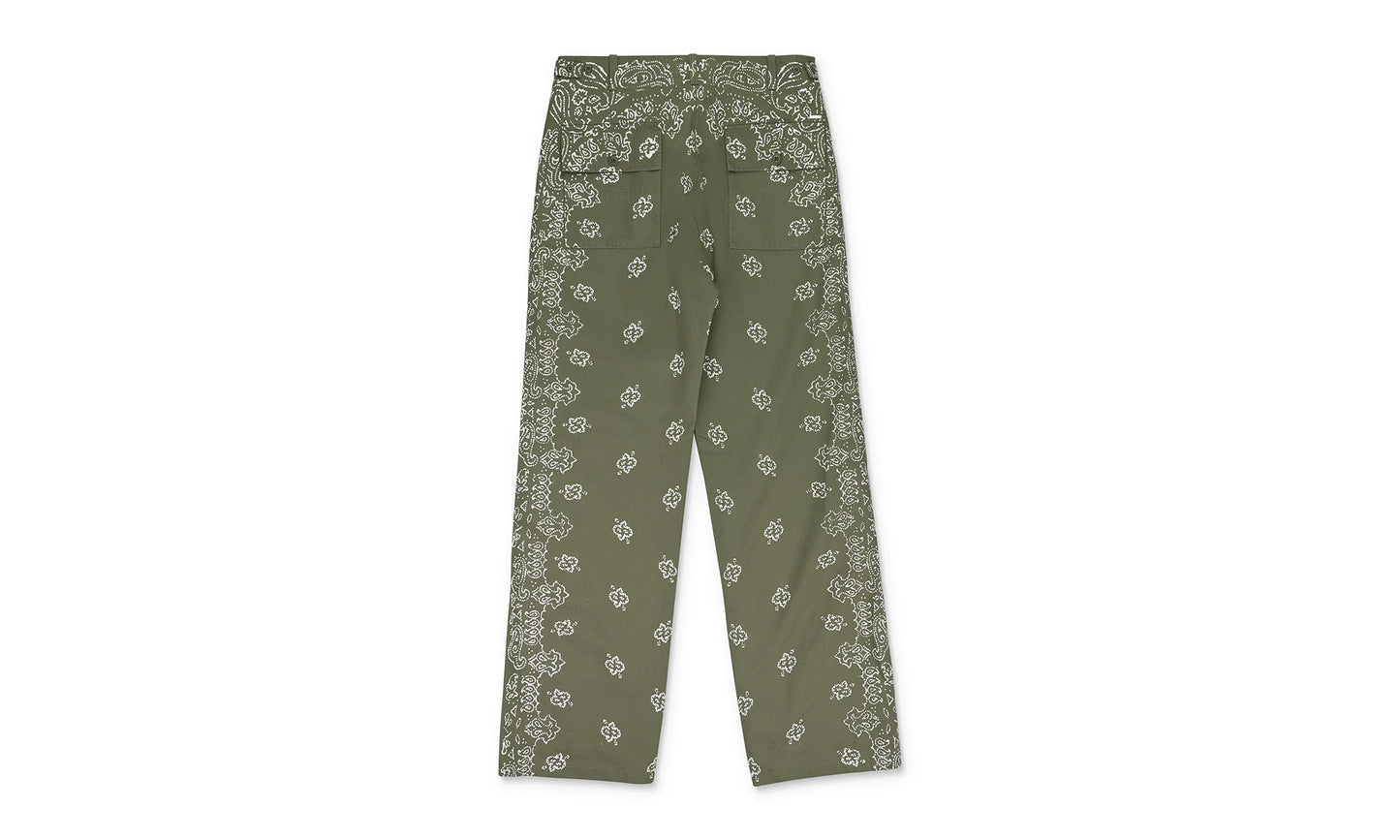 Bleached Bandana Field Cargo Pants "Green" PF22MPF052_Olive_Green