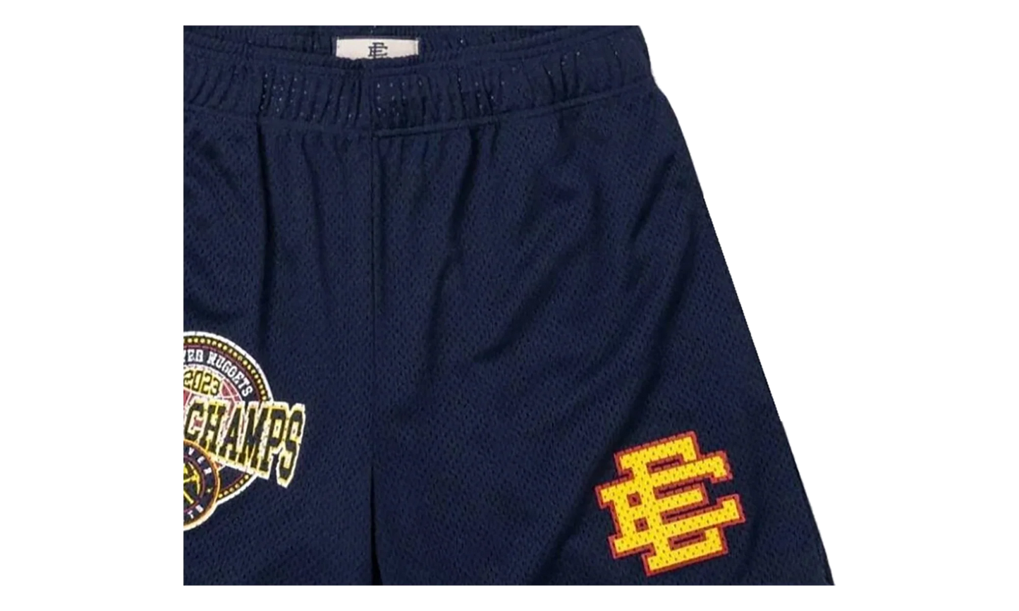 EE BASIC SHORT "DENVER NUGGETS 2023 CHAMPIONSHIP - Navy/ Yellow" EE669