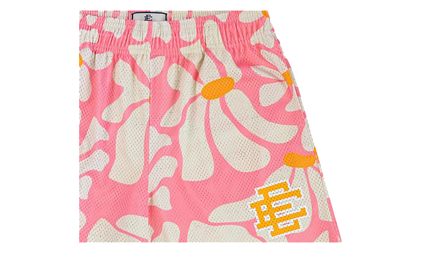 EE BASIC SHORT "SS24 - Pink Daisies/Yellow" EE783