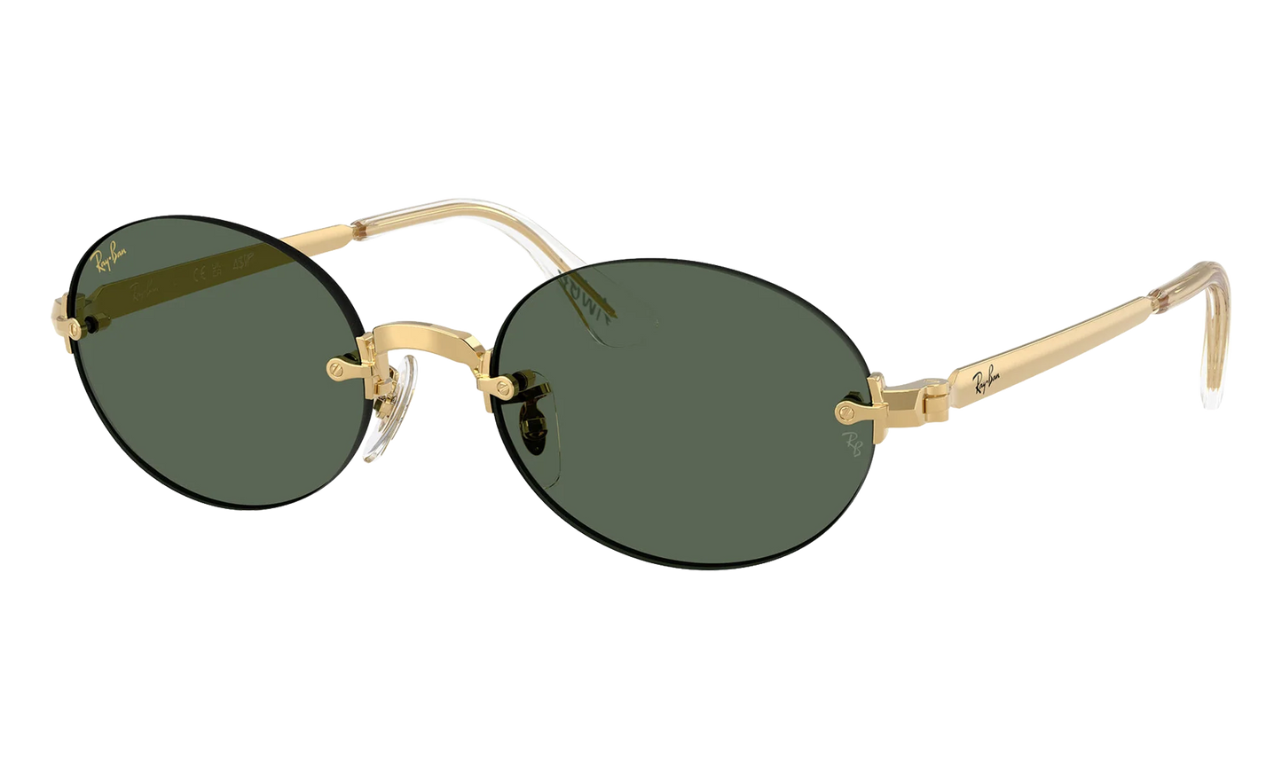 A$AP Rocky Rimless Oval "ARISTA / DARK GREEN" 0RB3929 001/71