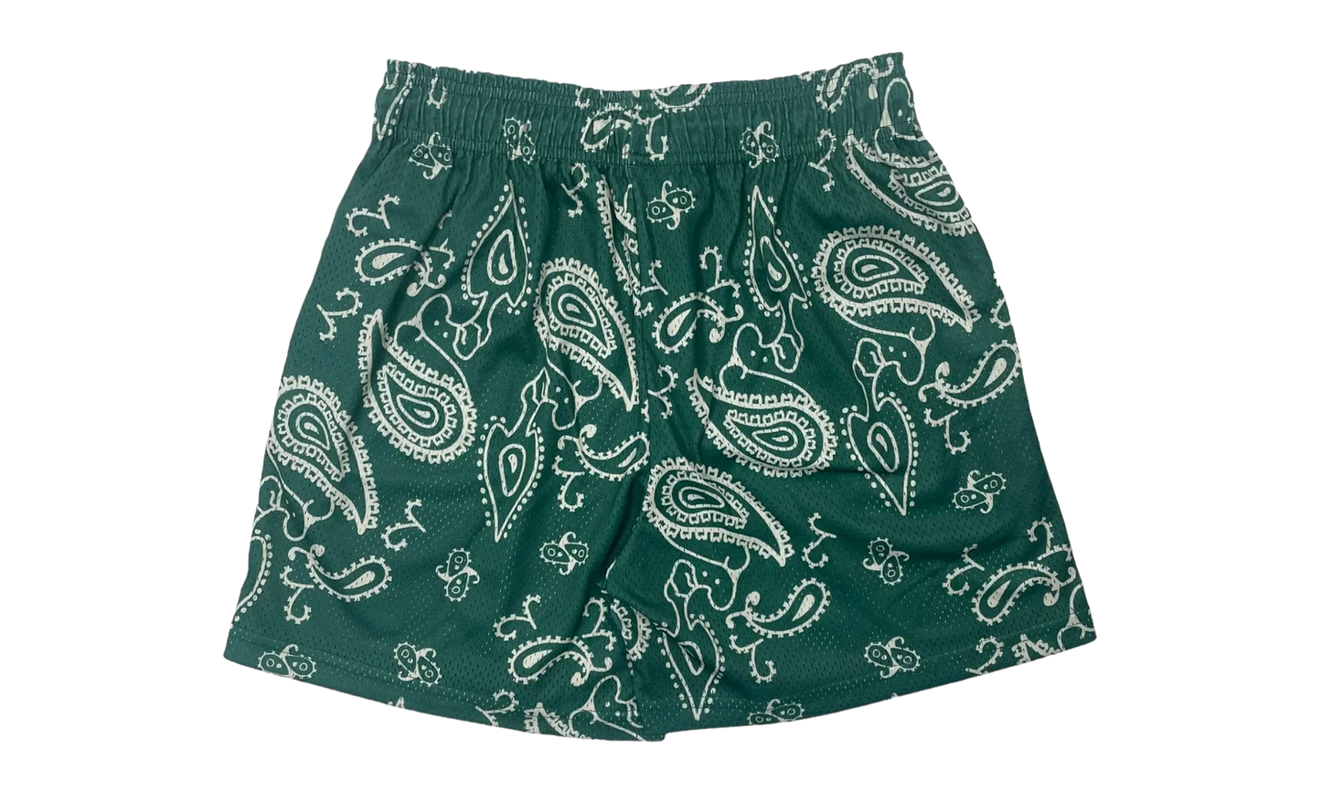 EE Basic Shorts "Paisley - Green Black" EE124