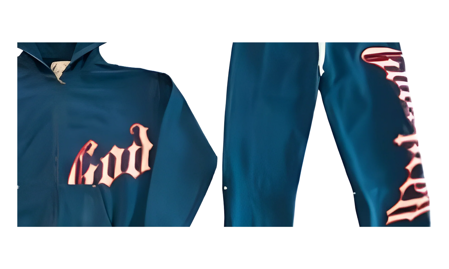 OG Logo Sweatsuit "Deep Water Blue / Red" GS057